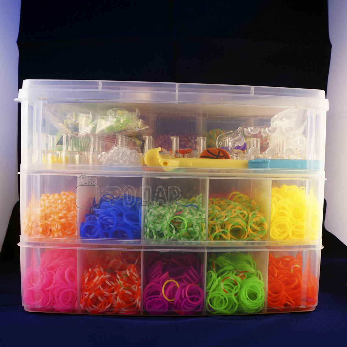 10000 Набор плетение браслетов из резинок Rainbow Loom Bands 10000 Набор плетение браслетов из резинок Rainbow Loom Bands