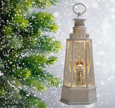 Фонарь LED AZ2024-448 с новогодней композицией музыкальный WDL-24079D