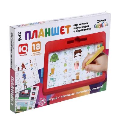 Магнитный планшет Эврики обучающий, 18 карточек