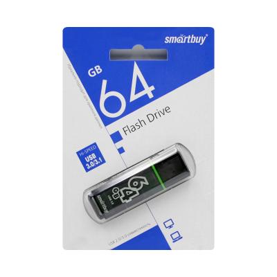 USB-накопитель SmartBuy Glossy Series 64 GB USB 3.0, черный
