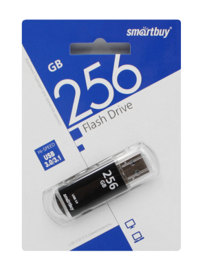 Флешка USB 3.0 256GB Smartbuy V-Cut черный Флешка USB 3.0 256GB Smartbuy V-Cut черный