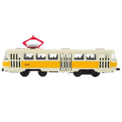 Игрушка KiddieDrive Общественный транспорт, желтый, инерционный механизм, 1901013_3