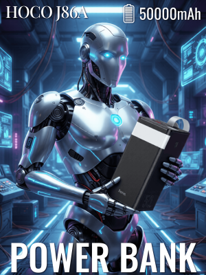 Внешний аккумулятор J86A 50000 mah HOCO черный Внешний аккумулятор J86A 50000 mah HOCO черный