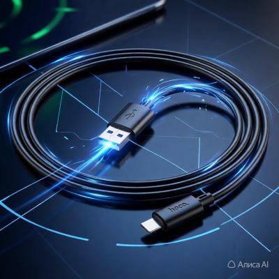 Кабель Hoco USB - micro USB для быстрой зарядки и передачи данных, 1 м, черный X88