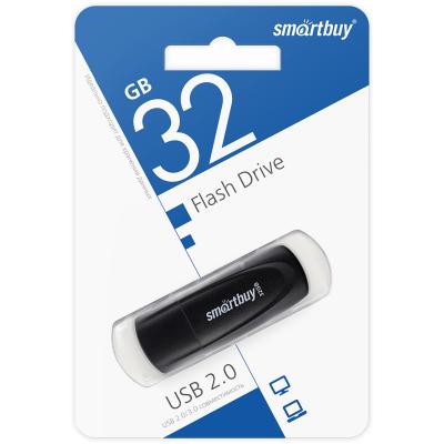 USB-накопитель SmartBuy Scout series 32 GB USB 2.0, черный