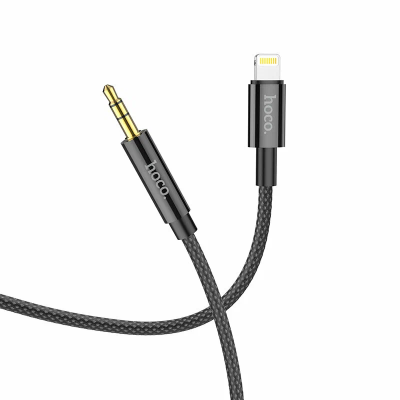 Кабель Hoco UPA19 Lightning на 3.5 Jack, черный