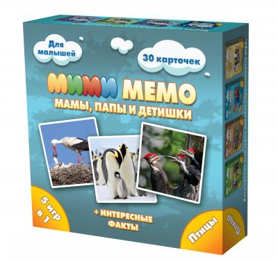 Настольная игра Нескучные игры Мими Мемо Птицы, 30 карточек