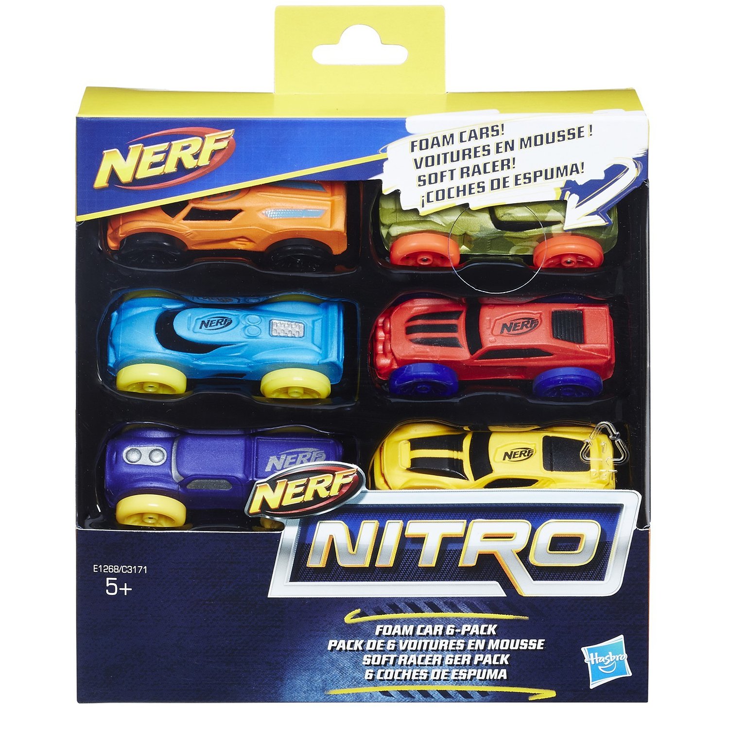 Машинки Nerf Нитро 6 штук