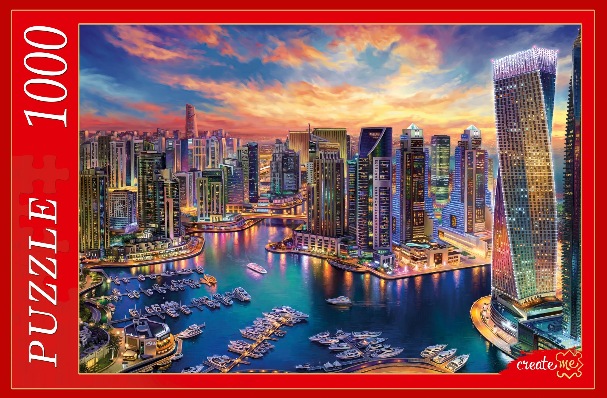 Пазл Рыжий Кот 1000 деталей: Небоскребы Дубая