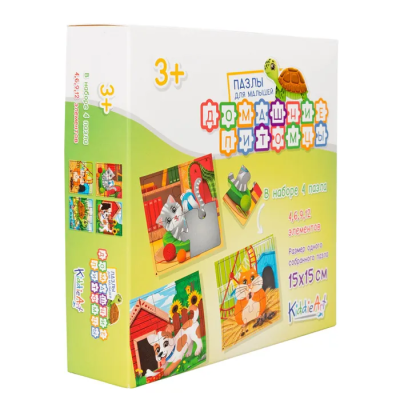 Пазл KiddieArt Домашние питомцы 4в1 31деталь, C22011