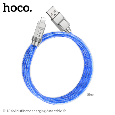 Кабель Lightning Hoco U113 синий