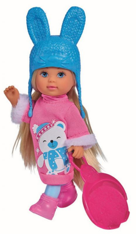 Кукла детская Simba Еви 12 см в зимнем платье с аксессуарами
