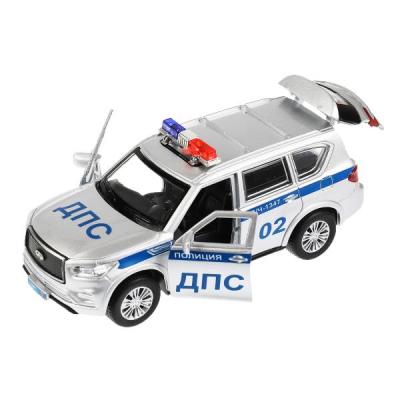 Игрушечная полицейская машинка Технопарк Infiniti QX80 Полиция 12 см