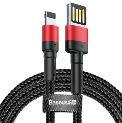 Кабель Baseus Cafule Cable CALKLF-G91 USB - Lightning, черный с красным