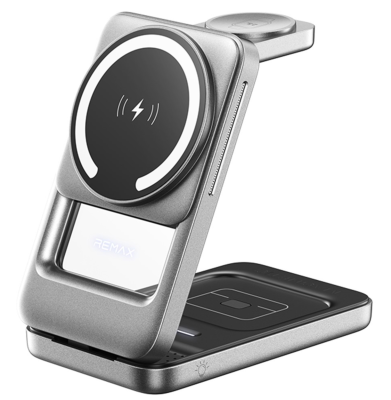 Беспроводная настольная зарядка Remax CW10 3 в 1