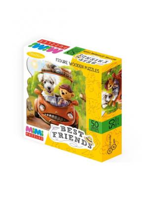 Фигурный деревянный пазл BEST FRIENDS MIMI Puzzles