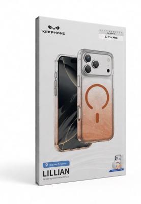 Чехол накладка 17 Pro Max KEEPHONE LILIAN оранжевый