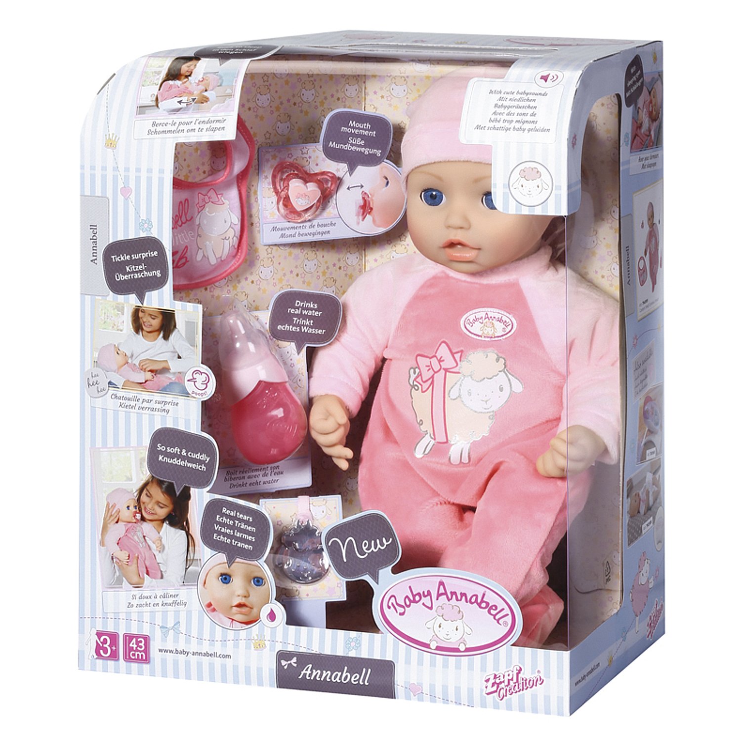 Кукла многофункциональная Zapf Creation Baby Annabell 43 см