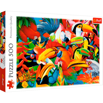 Пазл Trefl Разноцветные птички 500 деталей