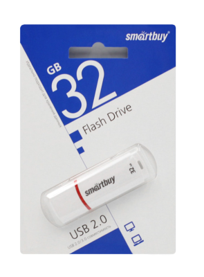 Флешка USB 32GB Smartbuy Crown белый Флешка USB 32GB Smartbuy Crown белый