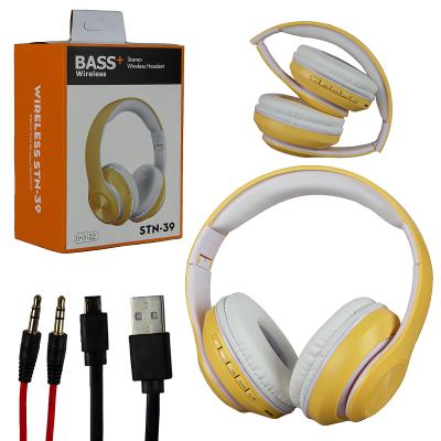 Беспроводные наушники STN-39, желто-белый