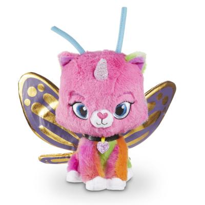Мягкая игрушка Радужно-бабочково-единорожная кошка Замурчательная плюшевая вечеринка Бабочка 20 см