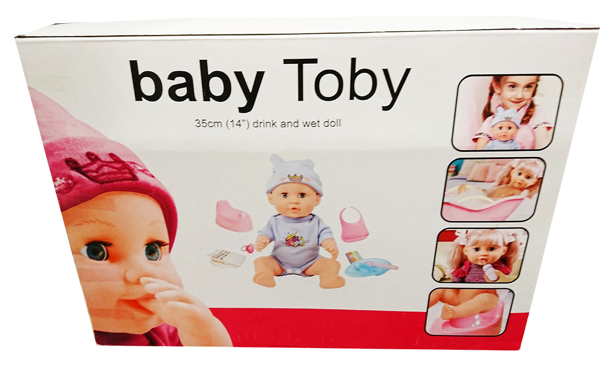 Пупс функциональный с ванночкой Baby Toby