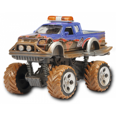 Машинка Dickie Toys Внедорожник, имитация грязи, 15 см, синий