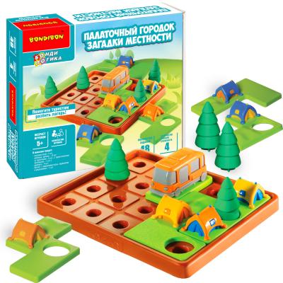 Настольная логическая игра-головоломка Bondibon Палаточный городок Загадки местности