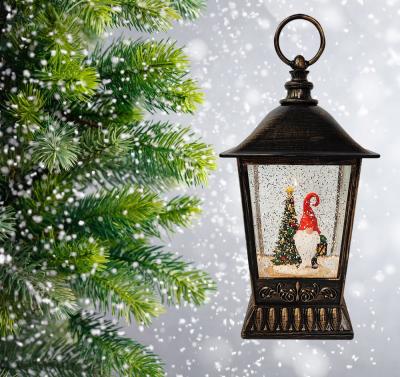 Фонарь LED AZ2022-134 с новогодней композицией музыкальный