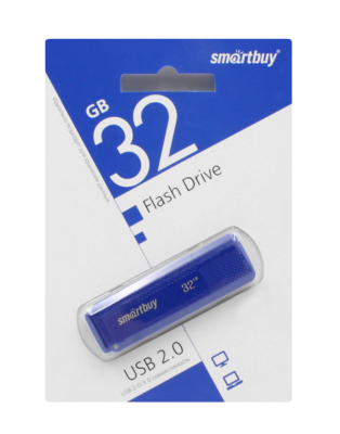 Флешка USB 32GB Smartbuy Dock синий Флешка USB 32GB Smartbuy Dock синий