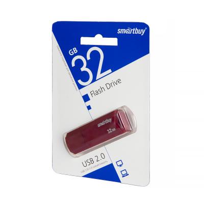 USB-накопитель SmartBuy Clue series USB 2.0 32 ГБ, бордовый