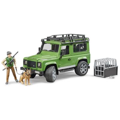 Bruder Внедорожник Land Rover Defender с фигуркой и собакой