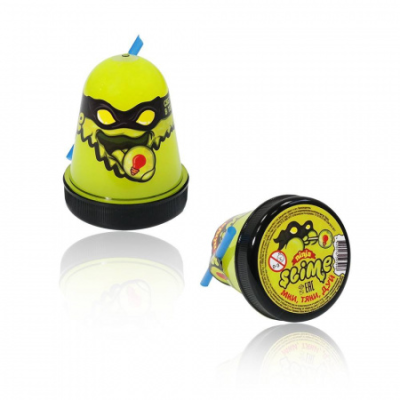 Лизун Slime Ninja светится в темноте, желтый, 130 г, S130-19
