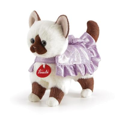 Мягкая игрушка Trudi Бурманская кошка в платье 23 см, 22066