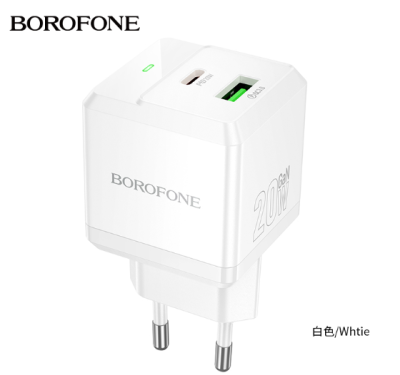 Сетевой адаптер Borofone BN19 GAN 20W белый