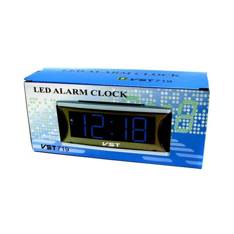 Часы vst видео. Электронные часы VST-719t синие. VST-719w-4. VST-719w-1. Часы настольные VST 719-5 синие.