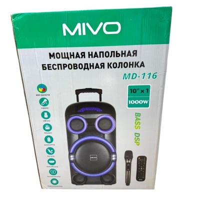 Напольная беспроводная колонка Mivo MD-116 с караоке/1000Вт Напольная беспроводная колонка Mivo MD-116 с караоке/1000Вт