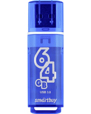 USB-накопитель SmartBuy Glossy Series 64 GB USB 3.0, синий