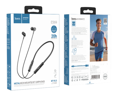 Наушники с долгим зарядом Hoco ES69 черный