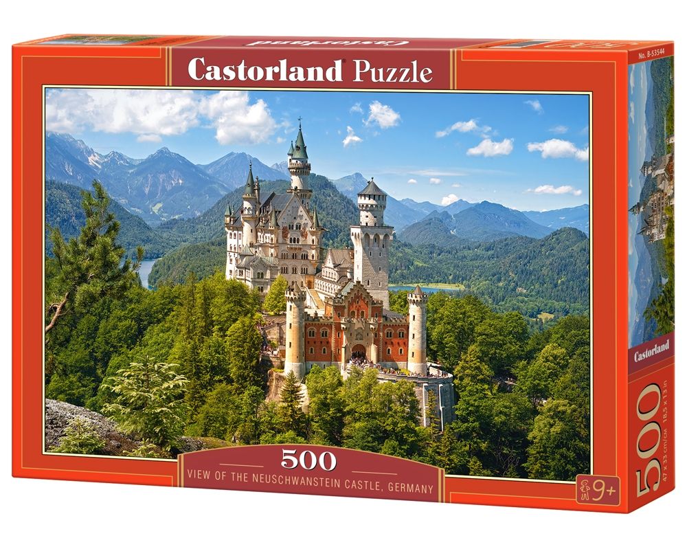 Пазл Castorland 500 деталей: Вид на замок Нойшванштайн Германия