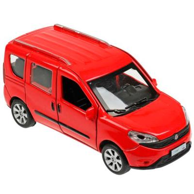 Автомобиль металлический инерционный Технопарк Fiat Doblo 12 см, красный, DOBLO-12-RD