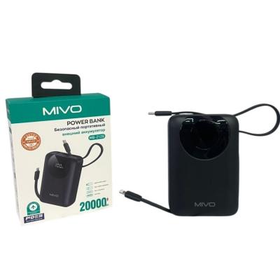 Внешний аккумулятор с кабелями Mivo MB-212Q 20000mAh 22.5W 