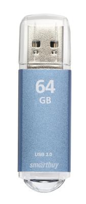 USB-накопитель SmartBuy V-Cut series 64 GB USB 3.0, голубой