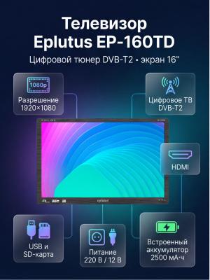 Автотелевизор с аккумулятором Eplutus 160 16"