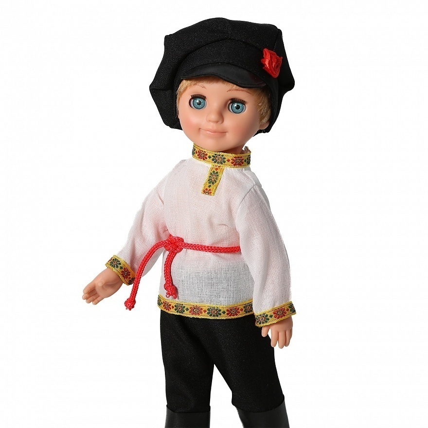 Кукла детская Весна Мальчик в русском костюме 30 см