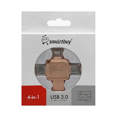 USB-накопитель SmartBuy 4 в1 Lightning/Type-C/Micro/Type-A USB 3.0 32GB