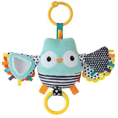 Подвесная игрушка Infantino Сова с хлопающими крыльями, 216320