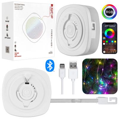 Умная гирлянда 5m RGB Светодиодная лента RGB LED подсветка RH010 белый