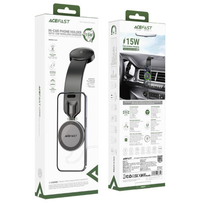 Держатель с беспроводной зарядкой Acefast D37